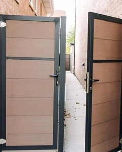 <span class=keywords><strong>180x180</strong></span> Ensemble de clôture de poteau de panneau de jardin en plastique WPC de norme européenne pour une utilisation en extérieur <span class=keywords><strong>Panneaux</strong></span> de clôture WPC 6x6 pieds - Product Image 3