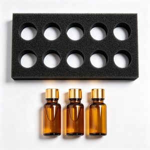 Insert personnalisé en EVA blanc inodore pour boîte cadeau, emballage cosmétique, protection de bouteille en verre, avec flocage et papier de montage - Product Image 1