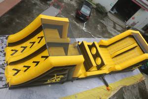 QIQU - Pista <span class=keywords><strong>de</strong></span> Obstáculos Inflable Comercial <span class=keywords><strong>de</strong></span> 50 pies, PVC <span class=keywords><strong>de</strong></span> 0.55 mm, Tobogán Combinado Ignífugo, Capacidad para 20 Personas, para <span class=keywords><strong>Alquiler</strong></span> en Eventos - Product Image 3