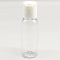 Flacon souple transparent en PET de 30 ml (1 oz) avec bouchon à clapet pour emballage cosmétique, lavage des mains, hydratant