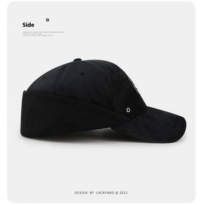 High Quality Winter Baseball Cap for <b>Large</b> Heads Windproof Warm Visor Hat Curved Versatile Ethnic <b>Plush</b> Hat for Cold Weather - Product Image 5