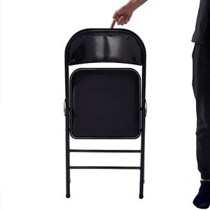 <span class=keywords><strong>Chaise</strong></span> pliante de direction de salle de réunion de conférence avec dossier rembourré en cuir PU de qualité supérieure - Product Image 1