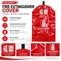 Bâche rouge ignifuge en tissu pour équipement de lutte contre les incendies aéroportuaires - Durable, recyclable, imperméable et anti-poussière