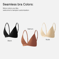 Ensembles Soutien-Gorge et Culotte Femme, Lingerie Sexy Confortable Sans Couture, Bralettes, Soutiens-Gorge Sport Col V et Ensembles Culottes Thongs