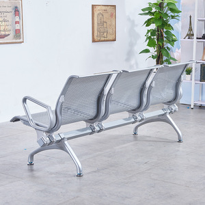 Sillas de Espera Yangpinhui de 3 Plazas, Banco Público de Acero Inoxidable para Hospital/Aeropuerto con Reposabrazos YPH-563 - Product Image 3