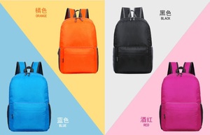 OEM nhà máy đa chức năng xách tay mỏng sinh viên Ba lô không thấm nước có thể gập lại du lịch lưu trữ dây kéo đóng cửa thư Polyester - Product Image 5