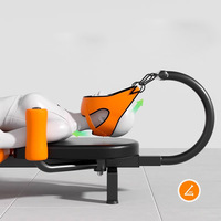Appareil de maintien vertical domestique avec construction en acier et mousse, correcteur de vertèbres cervicales et dispositif de traction lombaire