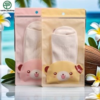 Bolsa con Cierre de Cremallera Transparente Personalizada, Reciclable, con Sellado de Tres Lados y Válvula, para Empacar Calcetines, Ropa Interior y Zapatos de Niños