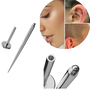 14/16/18g مسمار إدخال من الفولاذ المقاوم للصدأ ، تفتق للمجوهرات بدون سلك ، أقراط الأنف ، أدوات ثقب الجسم ، أدوات ثقب - Product Image 6