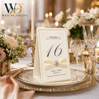 Cartes de menu/de nom de table/de place personnalisées faites à la main en carton doré imprimé pour mariages, baby showers, anniversaires et événements