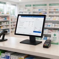Terminal POS Táctil de Aleación de Aluminio de 15.6/18.5 Pulgadas - Caja Registradora de Alto Rendimiento Personalizada de Fábrica con Windows 10/11 NFC para Múltiples Escenarios