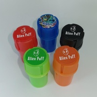 Grinder à tube d'herbe en plastique, accessoires de fumage, design OEM, personnalisés, avec votre propre logo, pièces
