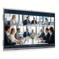 Pizarra Interactiva Inteligente 4K UHD de 85 Pulgadas, Android 14 OPS, para Negocios y Educación, Uso en Interiores, 20 Puntos Táctiles, para Tiendas Minoristas, 1 Año de Garantía Gráfica