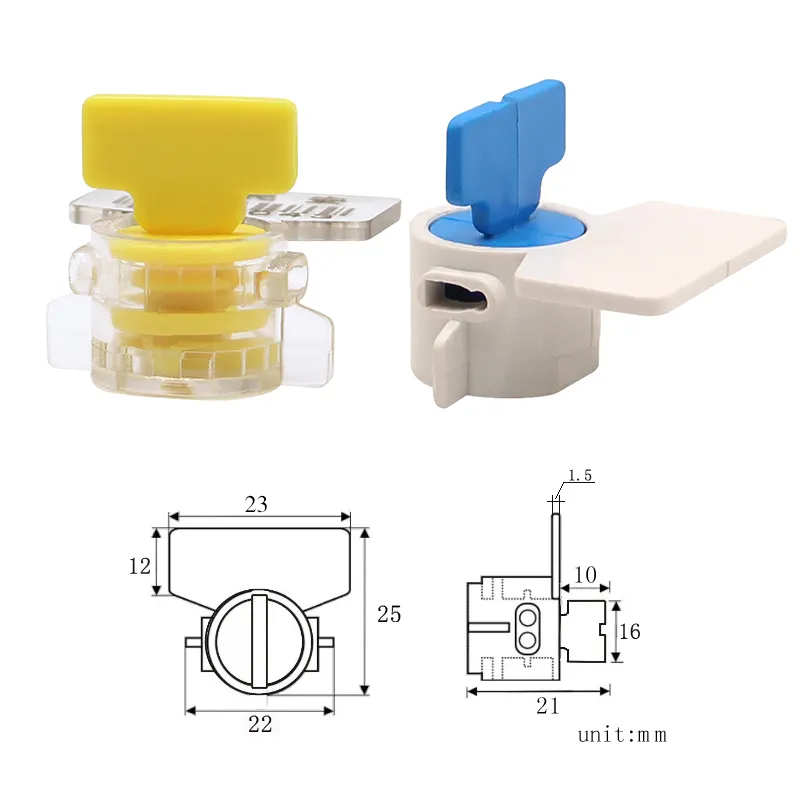 PM-MS7102 twist plástico medidor segurança selo para água medidor