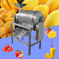 Enkel-/dubbelkanaals ananasjam- en mangopelschil- en ontpitmachine, fruit- en appelpureemachine, mangopureemachine