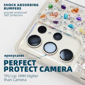 Fundas Impermeables para Samsung S24 Ultra S23U S22U, Funda Protectora Antigolpes de TPU con Pedrería - Product Image 4