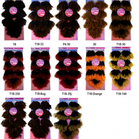 Lot de 7 mèches de cheveux synthétiques durables de 16 pouces, 220g, en fibre protéinée, double trame, ignifuges, pour extensions capillaires