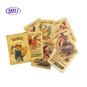 Vente en Gros Véritable Collection de Cartes <span class=keywords><strong>Pokémon</strong></span> Monstre d'Animaux Noir et Or Allemand Français, 22 Types - Product Image 4