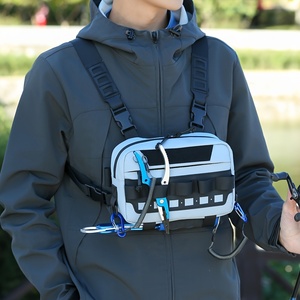 กระเป๋าอเนกประสงค์สำหรับกิจกรรมกลางแจ้ง กระเป๋าคาดเอวใส่อุปกรณ์ตกปลา สายสะพายไหล่บุนวม กระเป๋าตกปลา<span class=keywords><strong>คา</strong></span><span class=keywords><strong>ร์</strong></span>พ สำหรับผู้ชายและผู้หญิง - Product Image 3