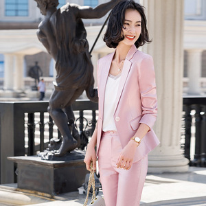 Taglie forti set da donna due pezzi cappotti Slim per le donne di alta qualità <span class=keywords><strong>Blazer</strong></span> abito donna - Product Image 2
