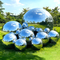 Ballons Miroir Géants Gonflables Métalliques Décoratifs Brillants