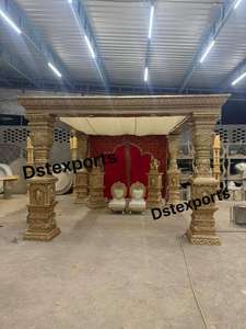 South Indian Luxury Modern Muhurtham Mandapam Decoration Customized Swarna Gopuram Wedding Mandap Fiberglass Lightweight Indoor - Product Image 4