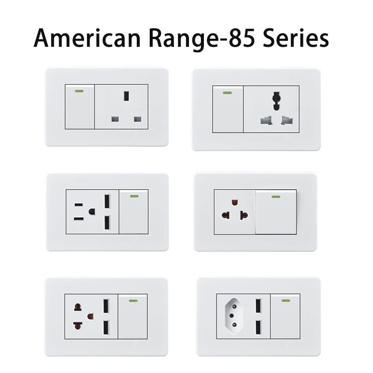 Smart Durable Hot Sale Cheap Price Us Standard 20A Multi-purpose Socket 90 Socket