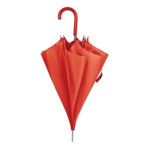 Paraguas Tradicional con Mango de PVC Rojo, Apertura Automática, Material 190T, D=106 cm, Diseño Recto, Logotipo Incluido - Product Image 2