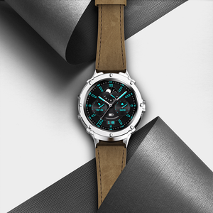 Bracelet en Cuir Véritable pour <span class=keywords><strong>Samsung</strong></span> <span class=keywords><strong>Galaxy</strong></span> <span class=keywords><strong>Watch</strong></span> <span class=keywords><strong>5</strong></span> <span class=keywords><strong>Pro</strong></span>, Kit de Modification de Luxe en Acier Inoxydable, <span class=keywords><strong>45mm</strong></span> - Product Image 5