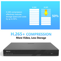 Enregistreur vidéo NVR AI 4COVR 12MP 32 canaux, accès à distance, détection intelligente des personnes et des véhicules, 2 baies HDD jusqu'à 20 To, sans PoE
