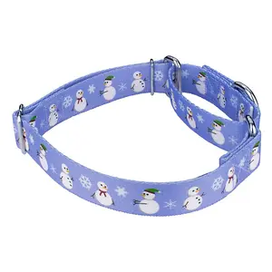 Customizable Polyester Printed Holiday Pattern Christmas Pet Cat Dog Collar