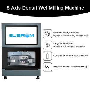Alta precisione 5 asse fresatrice dentale Cad Cam Wet per Zirconia titanio elettrico attrezzature per terapia orale accessori