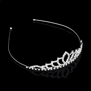 <span class=keywords><strong>Diadème</strong></span> couronne avec strass en cristal, pour fête d'anniversaire, prix de gros d'usine, idéal comme cadeau - Product Image 2