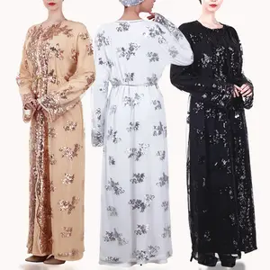 2021 Thiết Kế Mới In Hoa Kích Thước Lớn Váy Hồi Giáo Khiêm Tốn Trang Phục Hồi Giáo Đông Nam Á Dân Tộc Abaya Cho Phụ Nữ Quần Áo Cô Gái