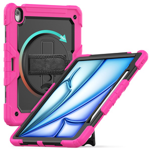 Fundas para Tablet <span class=keywords><strong>iPad</strong></span> Air 13 2025 M3 A3268 Air 13 2024 M2, Protector de Pantalla, Resistente a Golpes, con Correa - Product Image 3