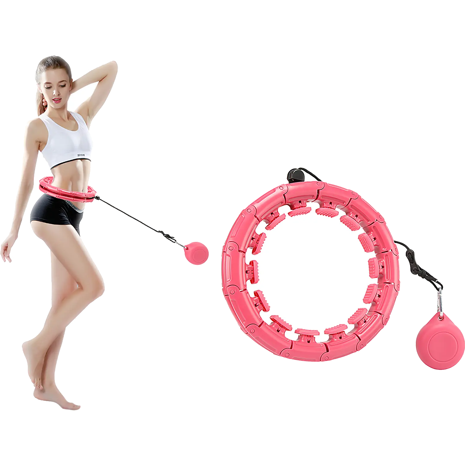 Topko Fitness Smart Volwassenen Verstelbare Gewogen Afneembare Intelligente Hoola Hoop Produceert Hula Ring Cirkel