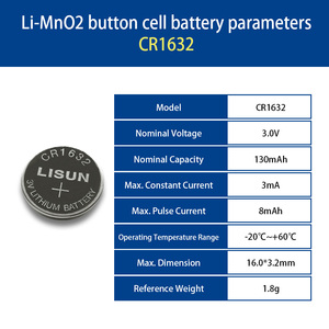 CR1632-2P הסוללה הראשית 260mah 3.0v חבילת סוללת ליתיום כפתריה עם מחבר צעצוע רכב שלט רחוק - Product Image 4
