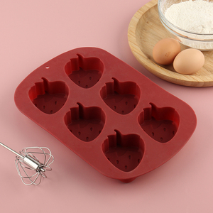 Molde <span class=keywords><strong>Jumbo</strong></span> de silicona de fresa para dulces, pasteles, jabón, chocolate, cubitos de hielo, gelatina, cupcakes - Product Image 5