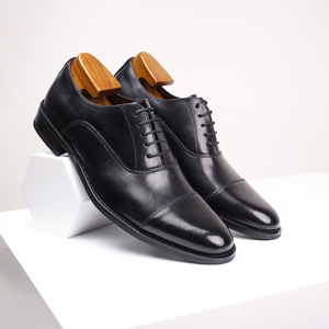 Zapatos Oxford Marrones Genuinos con Punta Puntiaguda y Cordones para Vestir, Ideales para el Trabajo y Uso en Todas las Estaciones, Envío Directo - Product Image 2