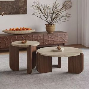 Round <strong>Coffee</strong> <strong>Table</strong> Solid <strong>Wood</strong> <strong>Coffee</strong> <strong>Table</strong> <strong>Wood</strong> <strong>Coffee</strong> <strong>Table</strong> for Living Room <strong>Coffee</strong> <strong>Table</strong> Black <strong>Coffee</strong> <strong>Table</strong> - Product Image 5