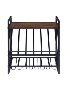 Tường Rượu Vang Gắn Giá Với Màn Hình Hiển Thị Kệ Treo Công Nghiệp Rượu Vang Kệ Với <span class=keywords><strong>Stemware</strong></span> Kính Chủ Chai Kệ Tường - Product Image 3