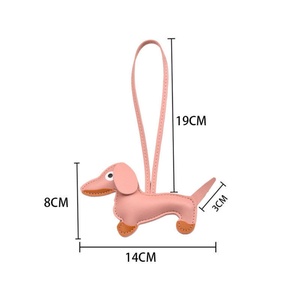 Dachshund <b>Dog</b> Keychain Custom <b>Dog</b> Designer Pu Leather Key Chain Bag Charm Pendant High Quality Car <b>Keyring</b> Toys - Product Image 6