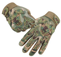 Gants tactiques de haute qualité Microfibre Camouflage Sports de plein air Cyclisme Pêche Auto-chauffant Antidérapant Doigt complet Coupe-vent