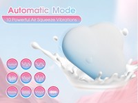 Cloud-Vibrator für Frauen mit 10 Vibrationsmodi, Luftsensor, USB-Aufladbar, IPX7 Wasserdicht, Klitoris- und G-Punkt-Stimulator für Erwachsene