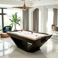 Table de jeu multi-activités rotative 4-en-1 personnalisable de 7 pieds |   Billard de qualité professionnelle, hockey sur air, table de tennis de table