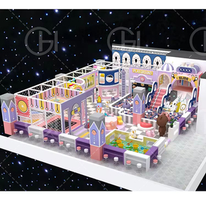 HG Château gonflable en peluche à haute capacité, toboggan de sécurité, fosse à balles, château malicieux, équipement de terrain de jeu intérieur pour enfants, 1 an - Product Image 6