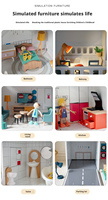 Villa miniature en bois pour poupées, modèle de maison de poupée, vente en gros, pour enfants de 2 à 13 ans, jouet DIY unisexe