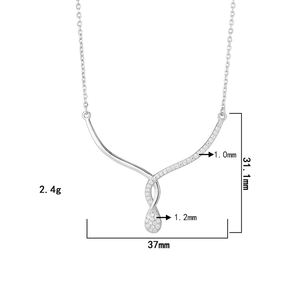 مجوهرات أدوادو الفاخرة بالجملة، قلادات خانقة من الفضة الإسترلينية عيار 925 مطلية بالذهب الأبيض، مرصعة بالموسانيت VVS GRA بحجم 1 مم و1.2 مم - Product Image 3