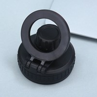 Bouchon de remplacement pour bouteille d'eau à large ouverture, anti-fuite, avec support magnétique pour téléphone, pour bouteilles d'eau isothermes en acier inoxydable