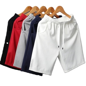 Lulu nouveau été hommes décontracté course sport Shorts 100% Polyester <span class=keywords><strong>pyjama</strong></span> pantalon avec cordon uni teint pantalon court - Product Image 1